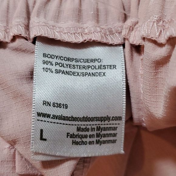 Avalanche Briger Ripstop Ankle Pants Dusty‎ Rose Joggers Size Large - Picture 9 of 10